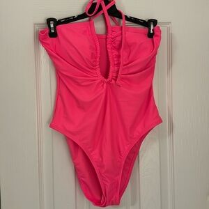 Keyhole Cutout One Piece Swimsuit